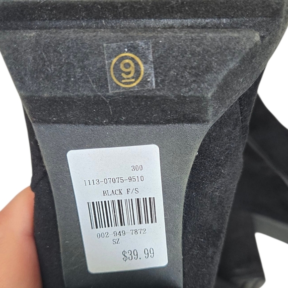 Rouge 9 Black Women's Knee-High Boots Size 9 - Picture 12 of 12